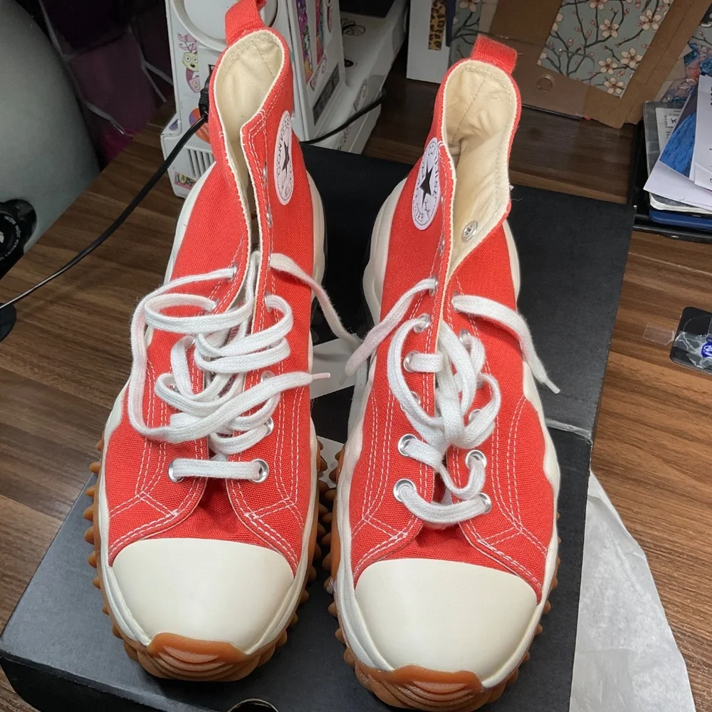 Converse Run Star Motion CX platform sneaker mens 9.5 womens 11 orange high top - Picture 11 of 17